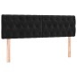 vidaXL Letto a Molle con Materasso e LED Nero 140x200 cm in Velluto vidaXL Letto a Molle con Materasso e LED Nero 140x200 cm in Velluto