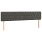 vidaXL Letto a Molle con Materasso e LED Grigio Scuro 180x200 cm