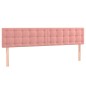 vidaXL Letto a Molle con Materasso e LED Rosa 180x200 cm in Velluto vidaXL Letto a Molle con Materasso e LED Rosa 180x200 cm in Velluto