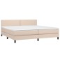 Giroletto Molle Materasso e LED Cappuccino 200x200cm Similpelle Giroletto Molle Materasso e LED Cappuccino 200x200cm Similpelle