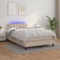 Giroletto Molle Materasso e LED Cappuccino 120x200cm Similpelle Giroletto Molle Materasso e LED Cappuccino 120x200cm Similpelle
