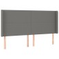 vidaXL Letto a Molle Materasso e LED Grigio Scuro 200x200cm in Tessuto vidaXL Letto a Molle Materasso e LED Grigio Scuro 200x200cm in Tessuto