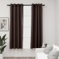 Tende Oscuranti Effetto Lino con Occhielli 2 pz Talpa 140x175cm Tende Oscuranti Effetto Lino con Occhielli 2 pz Talpa 140x175cm