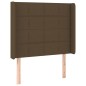 vidaXL Letto a Molle Materasso e LED Marrone Scuro 90x200cm in Tessuto vidaXL Letto a Molle Materasso e LED Marrone Scuro 90x200cm in Tessuto
