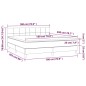 Letto a Molle con Materasso e LED Grigio Scuro 180x200 cm Letto a Molle con Materasso e LED Grigio Scuro 180x200 cm
