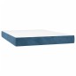 Letto a Molle con Materasso e LED Blu Scuro 140x200 cm Letto a Molle con Materasso e LED Blu Scuro 140x200 cm