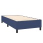 Letto a Molle con Materasso e LED Blu 90x200 cm in Tessuto Letto a Molle con Materasso e LED Blu 90x200 cm in Tessuto