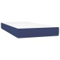 Letto a Molle con Materasso e LED Blu 90x200 cm in Tessuto Letto a Molle con Materasso e LED Blu 90x200 cm in Tessuto