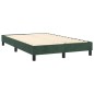 vidaXL Letto a Molle con Materasso e LED Verde Scuro 120x200cm Velluto vidaXL Letto a Molle con Materasso e LED Verde Scuro 120x200cm Velluto