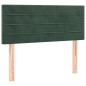 vidaXL Letto a Molle con Materasso e LED Verde Scuro 120x200cm Velluto vidaXL Letto a Molle con Materasso e LED Verde Scuro 120x200cm Velluto