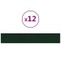 Pannelli Murali 12 pz Verde Scuro 90x15 cm Velluto 1,62 m² Pannelli Murali 12 pz Verde Scuro 90x15 cm Velluto 1,62 m²