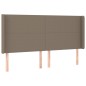 vidaXL Letto a Molle con Materasso e LED Tortora 180x200 cm in Tessuto vidaXL Letto a Molle con Materasso e LED Tortora 180x200 cm in Tessuto