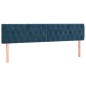 Letto a Molle con Materasso e LED Blu Scuro 200x200 cm Letto a Molle con Materasso e LED Blu Scuro 200x200 cm