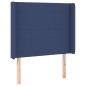 vidaXL Letto a Molle con Materasso e LED Blu 100x200cm in Tessuto vidaXL Letto a Molle con Materasso e LED Blu 100x200cm in Tessuto