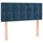 Letto a Molle con Materasso e LED Blu Scuro 100x200 cm Letto a Molle con Materasso e LED Blu Scuro 100x200 cm