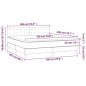 Letto a Molle con Materasso e LED Blu Scuro 180x200 cm Letto a Molle con Materasso e LED Blu Scuro 180x200 cm