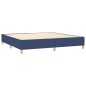 Letto a Molle Materasso e LED Blu 200x200cm in Tessuto Letto a Molle Materasso e LED Blu 200x200cm in Tessuto