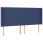 Letto a Molle Materasso e LED Blu 200x200cm in Tessuto Letto a Molle Materasso e LED Blu 200x200cm in Tessuto
