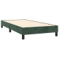 Letto a Molle con Materasso e LED Verde Scuro 80x200cm Velluto Letto a Molle con Materasso e LED Verde Scuro 80x200cm Velluto