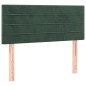 Letto a Molle con Materasso e LED Verde Scuro 80x200cm Velluto Letto a Molle con Materasso e LED Verde Scuro 80x200cm Velluto