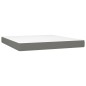vidaXL Letto a Molle Materasso e LED Grigio Scuro 180x200cm in Tessuto vidaXL Letto a Molle Materasso e LED Grigio Scuro 180x200cm in Tessuto