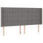 vidaXL Letto a Molle Materasso e LED Grigio Scuro 180x200cm in Tessuto vidaXL Letto a Molle Materasso e LED Grigio Scuro 180x200cm in Tessuto