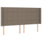 Letto a Molle con Materasso e LED Tortora 180x200 cm in Tessuto Letto a Molle con Materasso e LED Tortora 180x200 cm in Tessuto