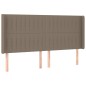 vidaXL Letto a Molle con Materasso e LED Tortora 180x200 cm in Tessuto vidaXL Letto a Molle con Materasso e LED Tortora 180x200 cm in Tessuto