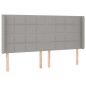 vidaXL Letto a Molle Materasso e LED Grigio Chiaro 180x200 cm Tessuto vidaXL Letto a Molle Materasso e LED Grigio Chiaro 180x200 cm Tessuto