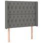 vidaXL Letto a Molle Materasso e LED Grigio Scuro 90x190 cm in Tessuto vidaXL Letto a Molle Materasso e LED Grigio Scuro 90x190 cm in Tessuto