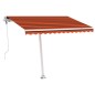 Tenda da Sole Automatica Autoportante 300x250cm Arancio Marrone Tenda da Sole Automatica Autoportante 300x250cm Arancio Marrone