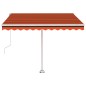Tenda da Sole Automatica Autoportante 300x250cm Arancio Marrone Tenda da Sole Automatica Autoportante 300x250cm Arancio Marrone
