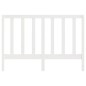 Testiera per Letto Bianca 146x4x100 cm Legno Massello di Pino Testiera per Letto Bianca 146x4x100 cm Legno Massello di Pino