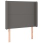 vidaXL Giroletto Molle con Materasso e LED Grigio 90x190cm Similpelle vidaXL Giroletto Molle con Materasso e LED Grigio 90x190cm Similpelle