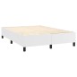 Giroletto Molle con Materasso e LED Bianco 140x190cm Similpelle