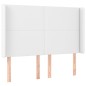 Giroletto Molle con Materasso e LED Bianco 140x190cm Similpelle