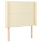vidaXL Giroletto a Molle con Materasso e LED Crema 100x200 cm vidaXL Giroletto a Molle con Materasso e LED Crema 100x200 cm