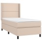 Giroletto Molle Materasso e LED Cappuccino 100x200cm Similpelle Giroletto Molle Materasso e LED Cappuccino 100x200cm Similpelle