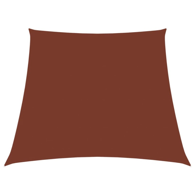 Parasole a Vela in Tela Oxford a Trapezio 3/5x4 m Terracotta Parasole a Vela in Tela Oxford a Trapezio 3/5x4 m Terracotta