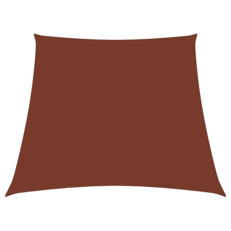 Parasole a Vela in Tela Oxford a Trapezio 3/5x4 m Terracotta
