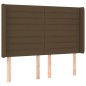 vidaXL Letto a Molle Materasso e LED Marrone Scuro 140x200 cm Tessuto vidaXL Letto a Molle Materasso e LED Marrone Scuro 140x200 cm Tessuto