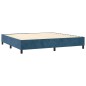 vidaXL Letto a Molle con Materasso e LED Blu Scuro 200x200 cm vidaXL Letto a Molle con Materasso e LED Blu Scuro 200x200 cm