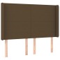 vidaXL Letto a Molle Materasso e LED Marrone Scuro 140x200 cm Tessuto vidaXL Letto a Molle Materasso e LED Marrone Scuro 140x200 cm Tessuto