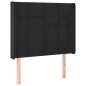 vidaXL Letto a Molle con Materasso e LED Nero 90x200 cm in Velluto vidaXL Letto a Molle con Materasso e LED Nero 90x200 cm in Velluto