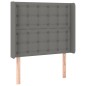 vidaXL Letto a Molle Materasso e LED Grigio Scuro 90x200 cm in Tessuto vidaXL Letto a Molle Materasso e LED Grigio Scuro 90x200 cm in Tessuto