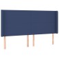 Letto a Molle con Materasso e LED Blu 180x200 cm in Tessuto Letto a Molle con Materasso e LED Blu 180x200 cm in Tessuto