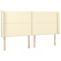 Giroletto a Molle con Materasso e LED Crema 200x200 cm Giroletto a Molle con Materasso e LED Crema 200x200 cm
