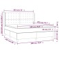 vidaXL Giroletto Molle con Materasso e LED Grigio 180x200cm Similpelle vidaXL Giroletto Molle con Materasso e LED Grigio 180x200cm Similpelle