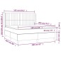 Letto a Molle con Materasso e LED Grigio Scuro 160x200 cm Letto a Molle con Materasso e LED Grigio Scuro 160x200 cm