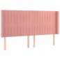 vidaXL Letto a Molle con Materasso e LED Rosa 180x200 cm in Velluto vidaXL Letto a Molle con Materasso e LED Rosa 180x200 cm in Velluto